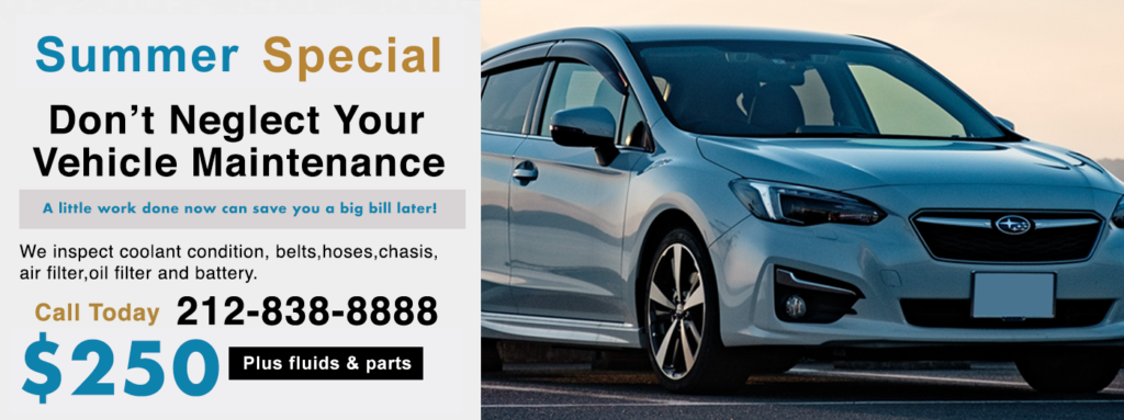 Subaru-Service-NYC is the #1 dealer alternative for Subaru service in NYC, Manhattan. As an independent Subaru service center we can do anything the Subaru dealer can do and more. Let us help you keep your Subaru looking and running like new.