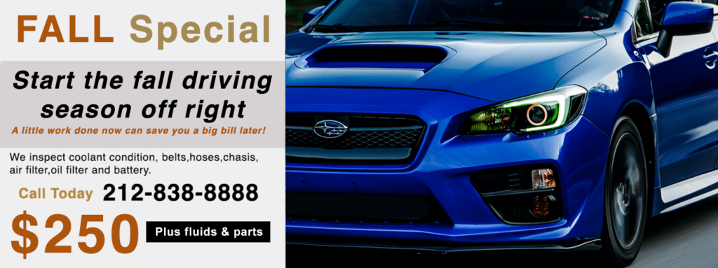 NYC Subaru customers pick-up & delivery service for Subaru scheduled service near me NYC. Subaru-Repair-NYC is the #1 dealer alternative for Subaru in NYC. Call us we can help you keep your Subaru looking and running like new with our Subaru customer pickup & delivery service
